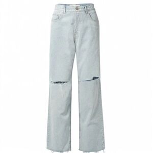 GrIfrnd Revolve NWOT Bella Distressed Low Rise Baggy Boyfriend Wide Leg Jeans 25